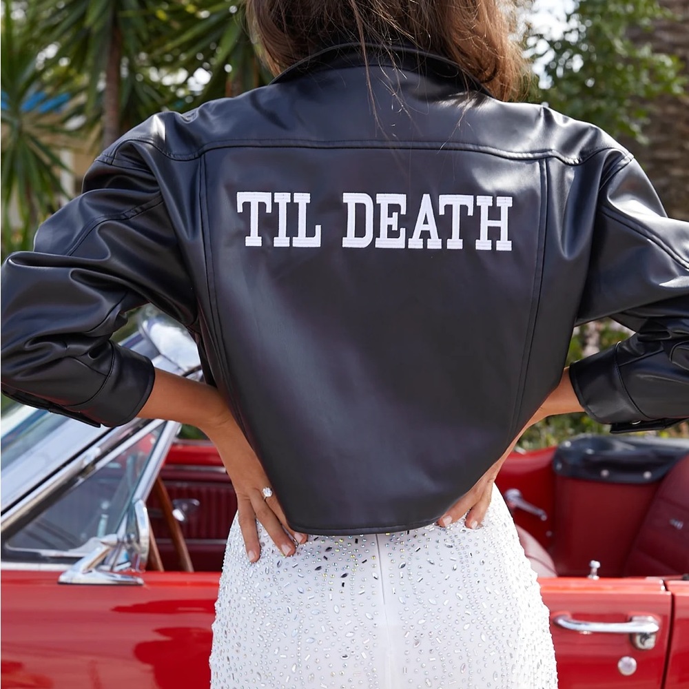 'Til Death Black Vegan Leather Jacket